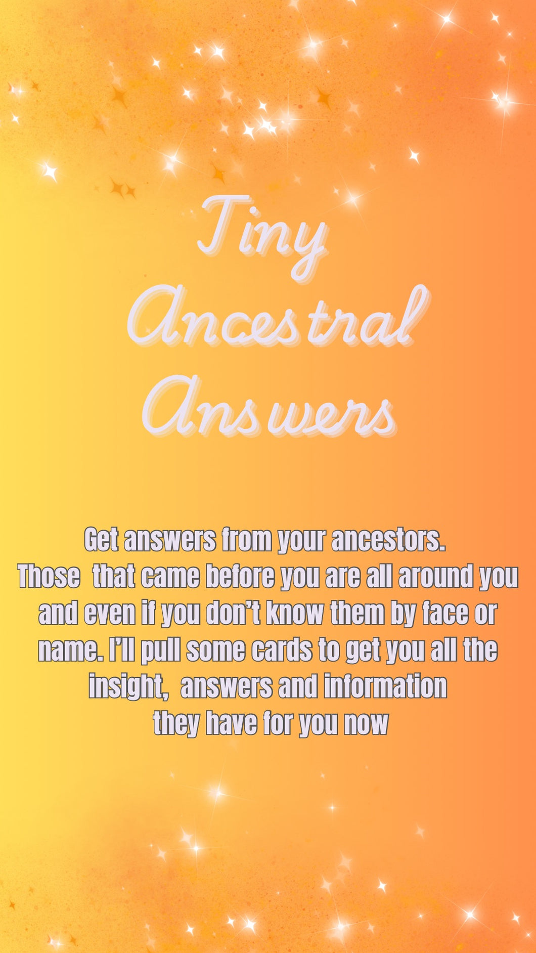 Tiny Ancestral Answers (EMAIL)