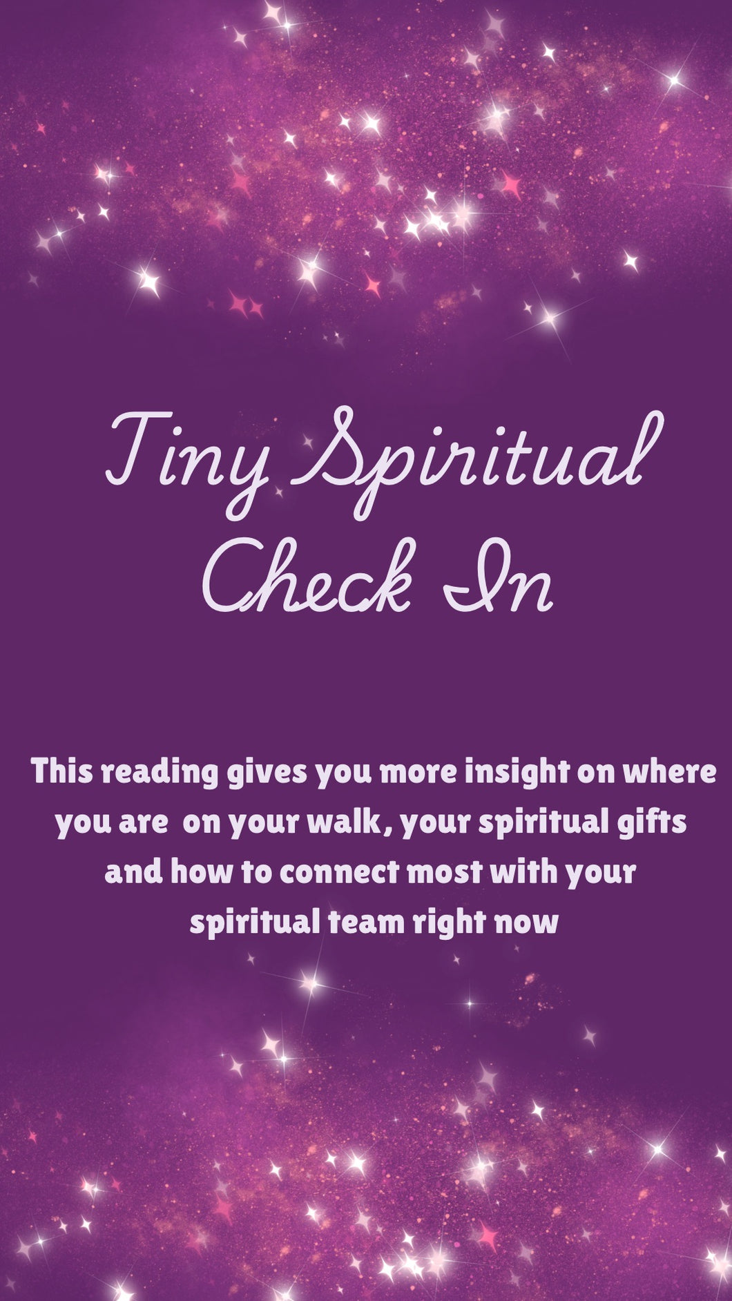 Tiny Spiritual Check In (EMAIL Reading )