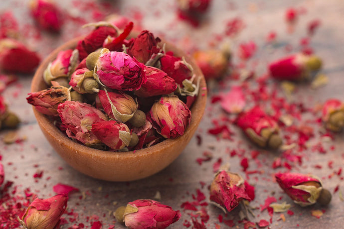 Dried Red Rose Buds